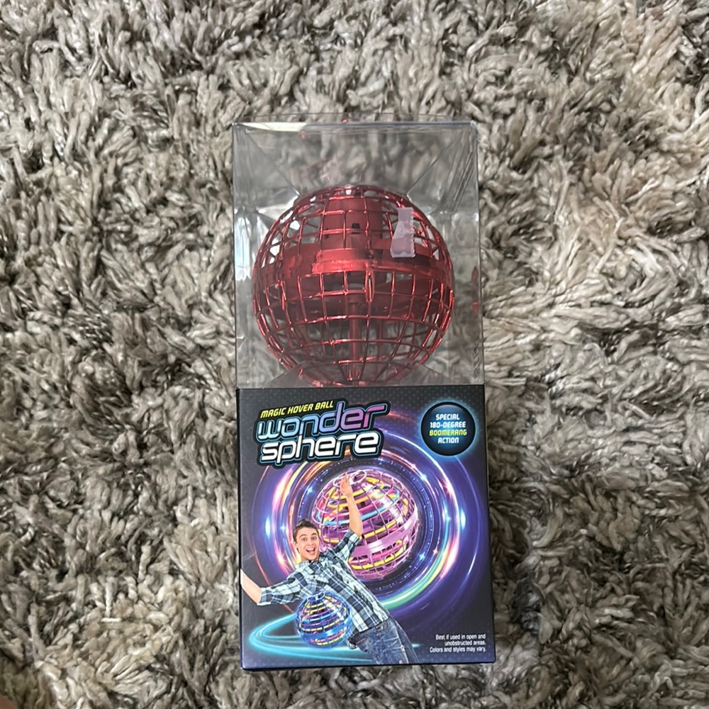 Red Wonder Sphere Magic Hover Ball Red NEW never been opened
